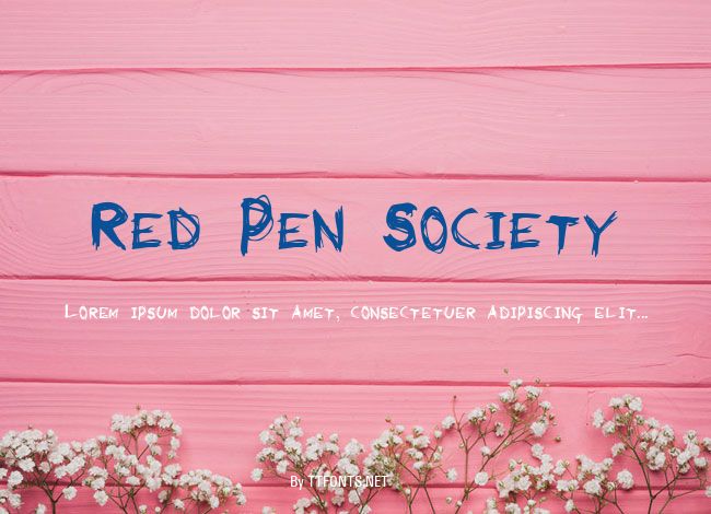 Red Pen Society example